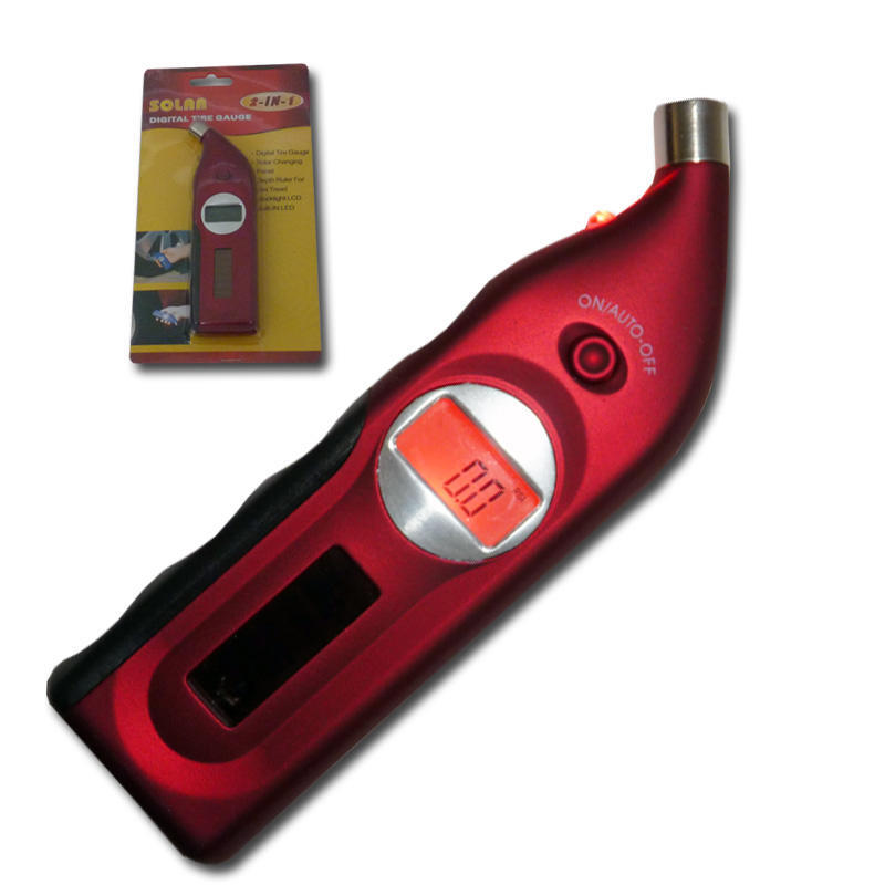 Měřiče tlaku pneu