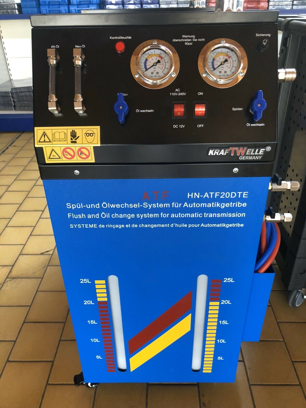 Zařízení pro výměnu oleje v automatických převodovkách