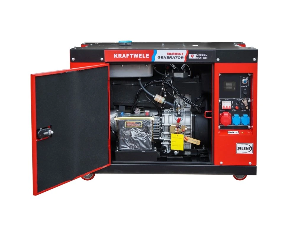 Generátor, elektrocentrála 18kVA se startérem, AVR, 230V/380V, KRAFTWELE SDG18000-A SILENT
